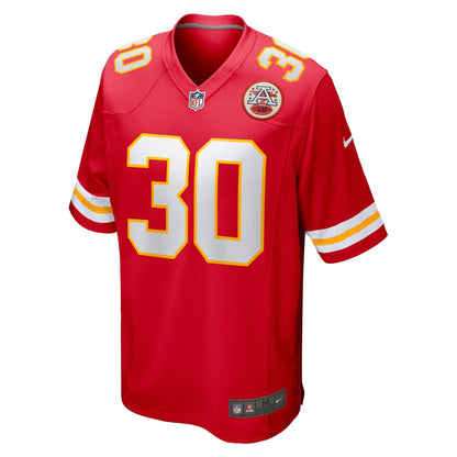 Darius Rush Kansas City Chiefs Nike Team Game Jersey -  Red