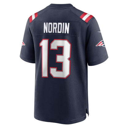 Quinn Nordin New England Patriots Nike Game   Jersey - Navy