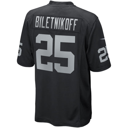 Fred Biletnikoff Las Vegas Raiders Nike Game Retired   Jersey - Black