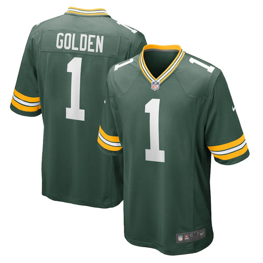 Men's Green Bay Packers Matthew Golden Nike Green 2025 NFL Draft First Round Pick Game Jersey