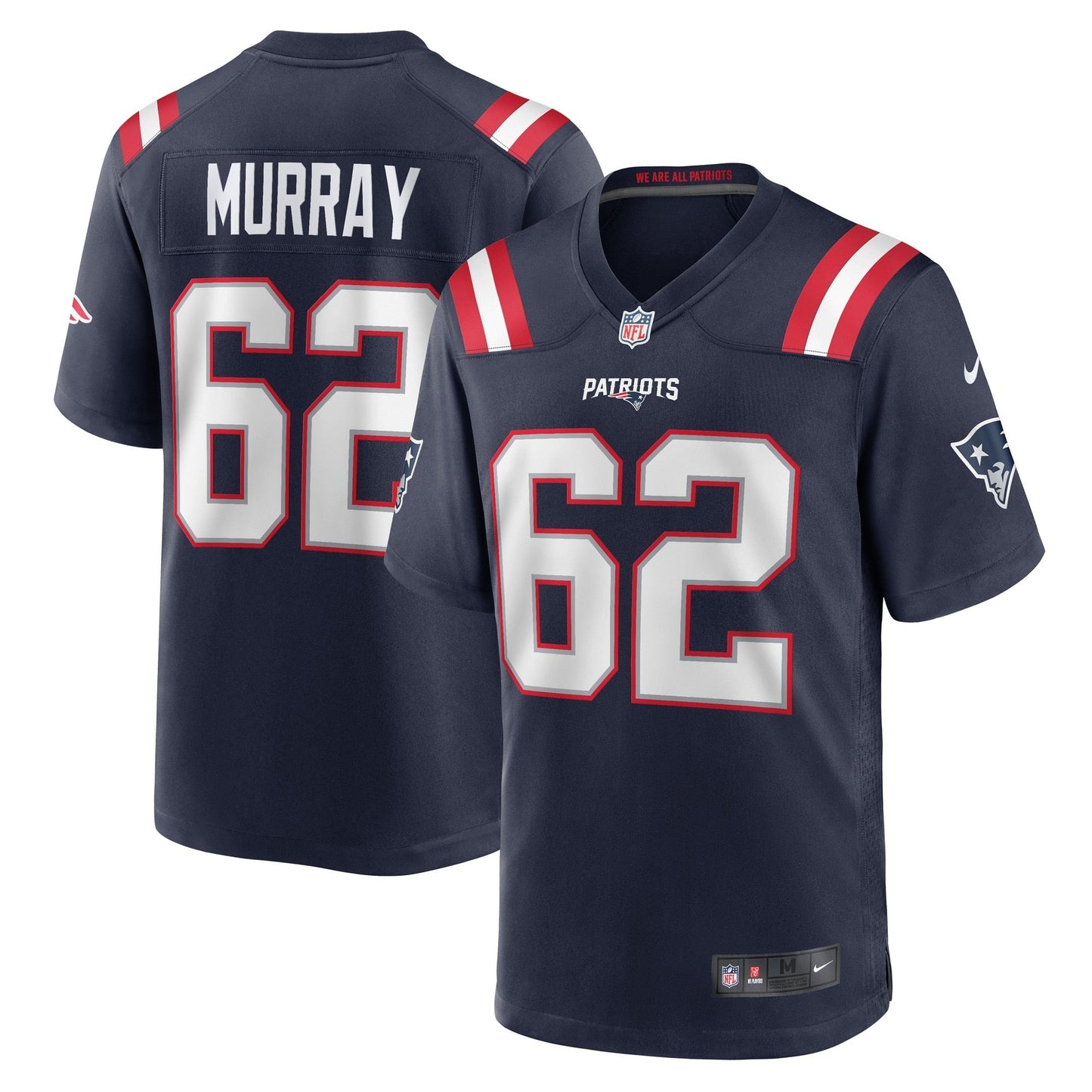 Bill Murray New England Patriots Nike Game   Jersey - Navy
