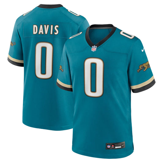Gabe Davis Jacksonville Jaguars Nike Prowler Throwback   Game Jersey - Teal