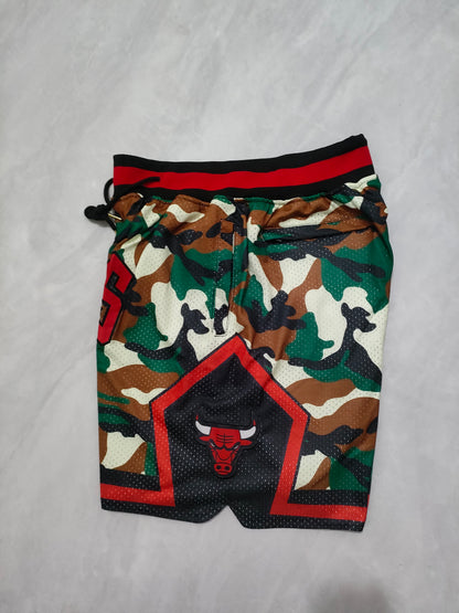 JUST DON Chicago Bulls Camouflage Pocket Shorts