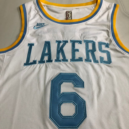 LeBron James Los Angeles Lakers White 6 MN