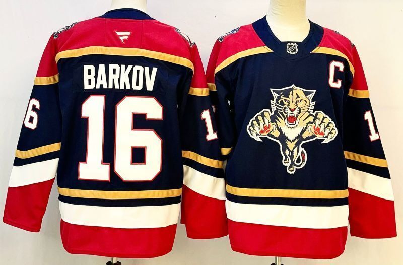 Men's Florida Panthers Aleksander Barkov #16  Navy Player Jersey