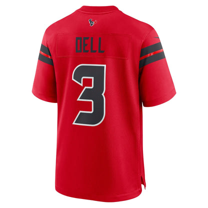 Tank Dell Houston Texans Nike Alternate Game Jersey -  Red