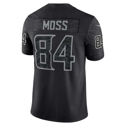 Randy Moss 84 Minnesota Vikings Retired Player RFLCTV Limited Jersey - Black
