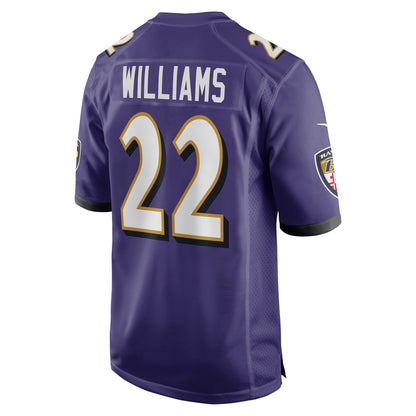 Damarion Williams Baltimore Ravens Nike   Game Jersey - Purple