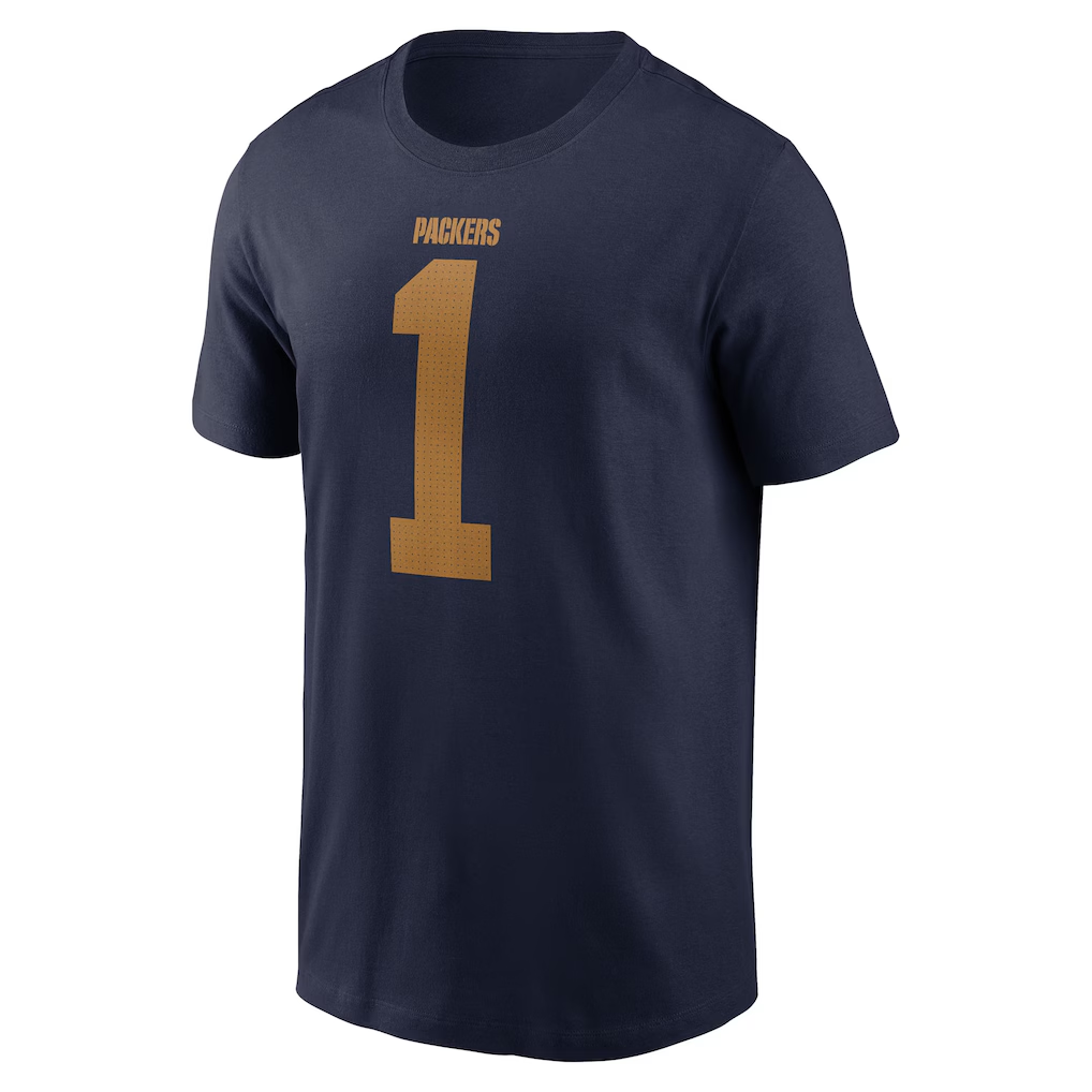 Men's Green Bay Packers Micah Parsons Nike Navy The 1923 Classic Name & Number T-Shirt