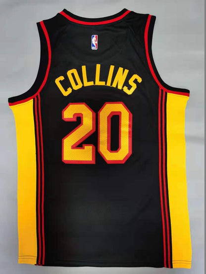 Men's Atlanta Hawks John Collins #20 Black 2020/21 Swingman Jersey