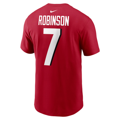 Men's Atlanta Falcons Bijan Robinson Nike Red Player Name & Number T-Shirt