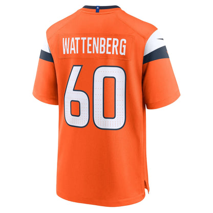 Luke Wattenberg Denver Broncos Nike Team Game Jersey -  Orange