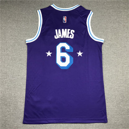 Lebron James  #6 Los Angeles Lakers 2022 City Edition Swingman Jersey - Embroidered