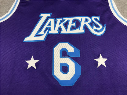 Lebron James  #6 Los Angeles Lakers 2022 City Edition Swingman Jersey - Embroidered