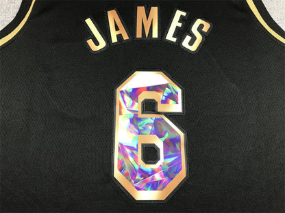 Lebron James  #6 Los Angeles Lakers City Edition Swingman Jersey - Embroidered