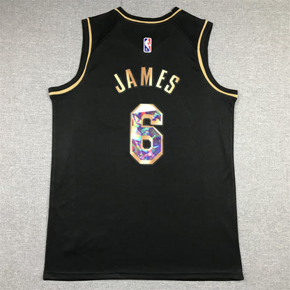 Lebron James  #6 Los Angeles Lakers City Edition Swingman Jersey - Embroidered