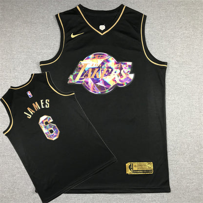 Lebron James  #6 Los Angeles Lakers City Edition Swingman Jersey - Embroidered