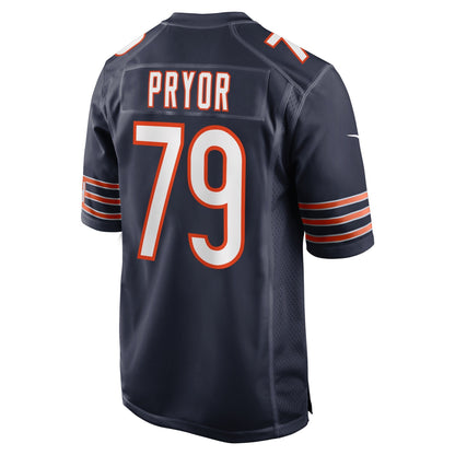 Matt Pryor Chicago Bears Nike  Game Jersey -  Navy