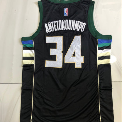 Giannis Antetokounmpo Milwaukee Bucks Black 34 MN