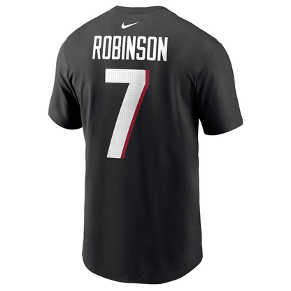 Men's Atlanta Falcons Bijan Robinson Nike Black Player Name & Number T-Shirt