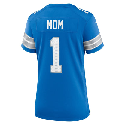 Number 1 Mom Detroit Lions Nike Game Jersey - Blue