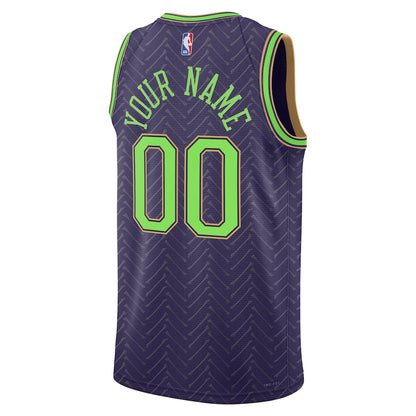 Unisex New Orleans Pelicans Purple 2024/25 Custom Swingman Jersey - City Edition