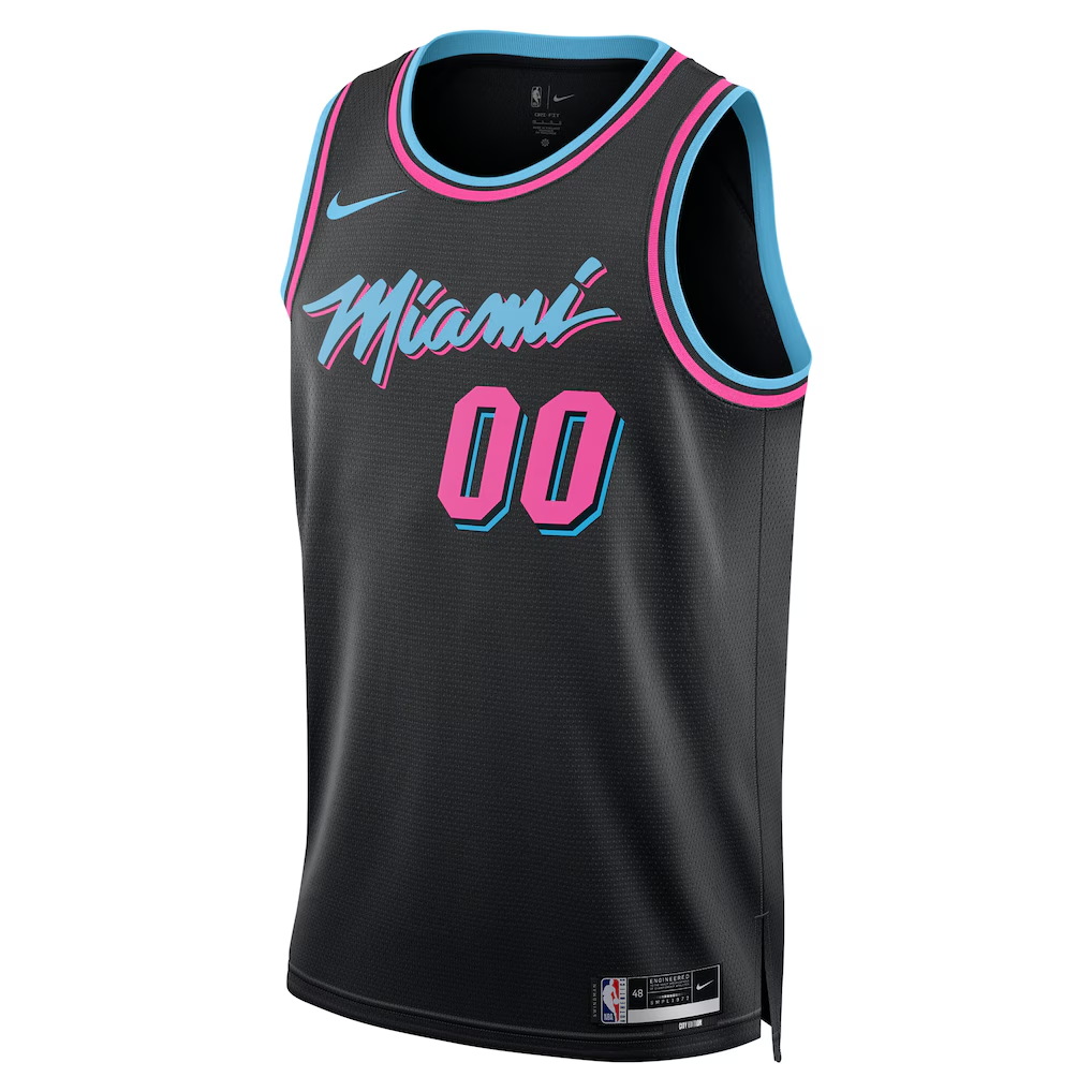 Miami Heat Nike Black 2025/26 City Edition Swingman Custom Jersey