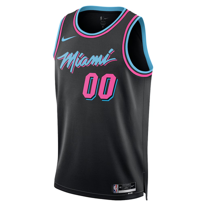 Miami Heat Nike Black 2025/26 City Edition Swingman Custom Jersey