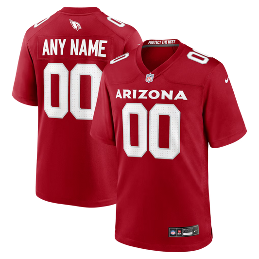Custom Arizona Cardinals Red Game Jersey