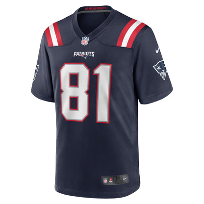 Demario Douglas New England Patriots Nike  Game Jersey -  Navy