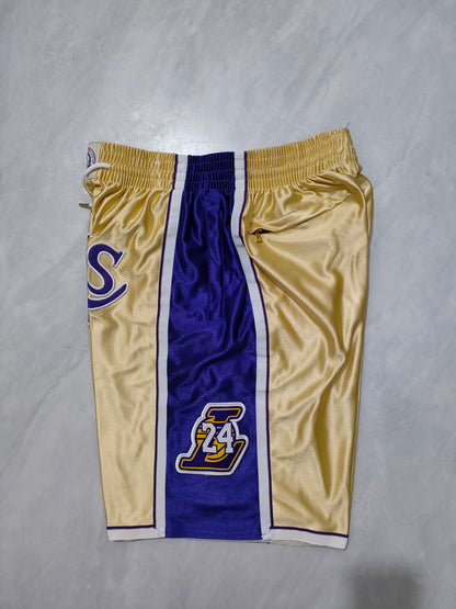 JUST DON Los Angeles Lakers Golden Hall of Fame Pocket Shorts