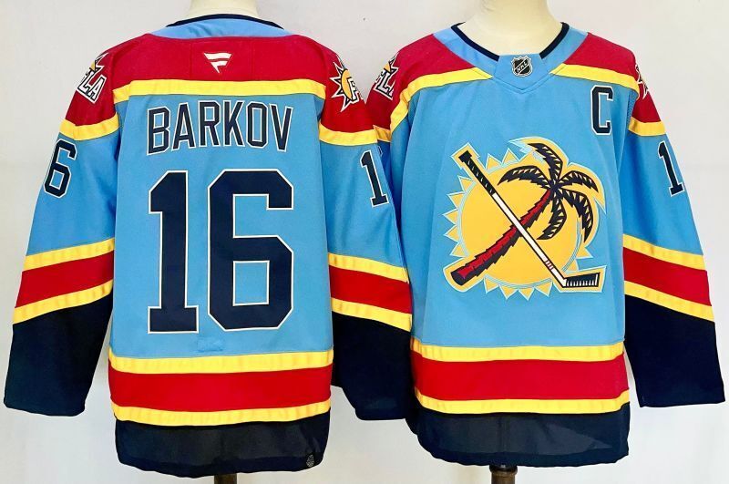 Men's Florida Panthers Aleksander Barkov #16  Blue Player Jersey