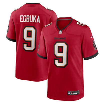Men's Tampa Bay Buccaneers Emeka Egbuka Nike Red 2025 NFL Draft First Round Pick Game Jersey