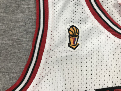 Michael Jordan Chicago Bulls 23 White Thorwback Jersey