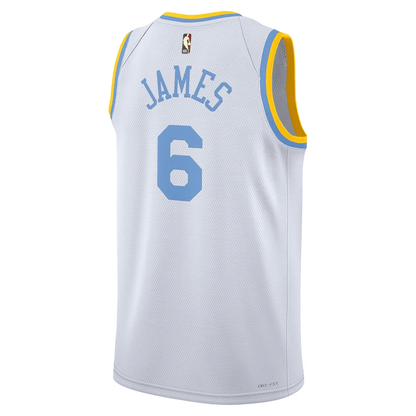 LeBron James Los Angeles Lakers City Editon Jersey#6 BLUE