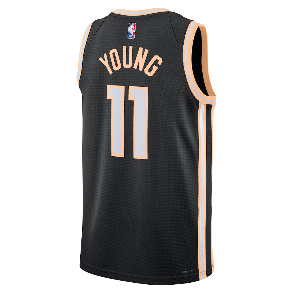 Atlanta Hawks Trae Young Nike Black 2025/26 Swingman Jersey - City Edition
