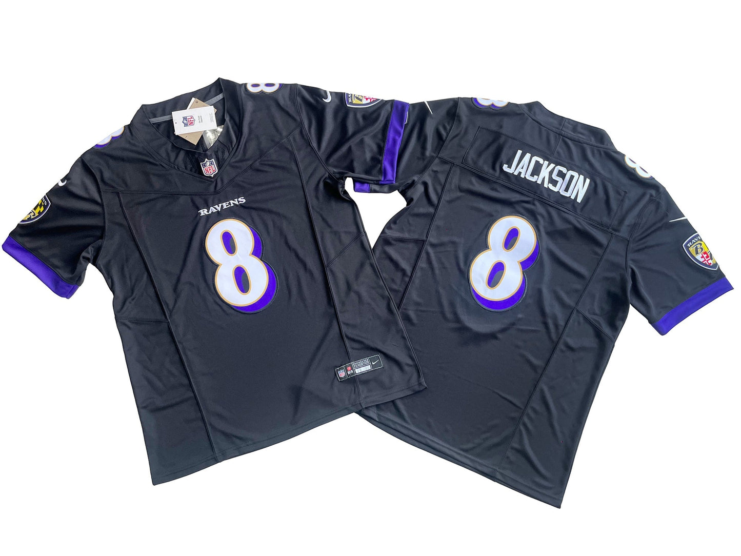 Baltimore Ravens 8# Lamar Jackson Black Vapor F.U.S.E. Limited Jersey