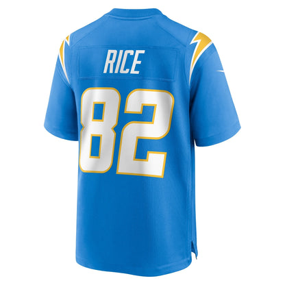 Brenden Rice Los Angeles Chargers Nike Team Game Jersey -  Powder Blue