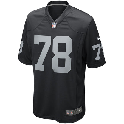 Art Shell Las Vegas Raiders Nike Game Retired   Jersey - Black