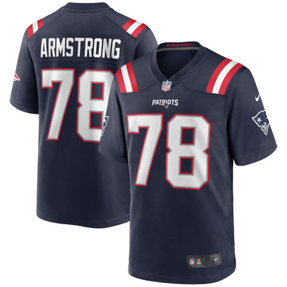 Bruce Armstrong New England Patriots Nike Game Retired   Jersey - Navy
