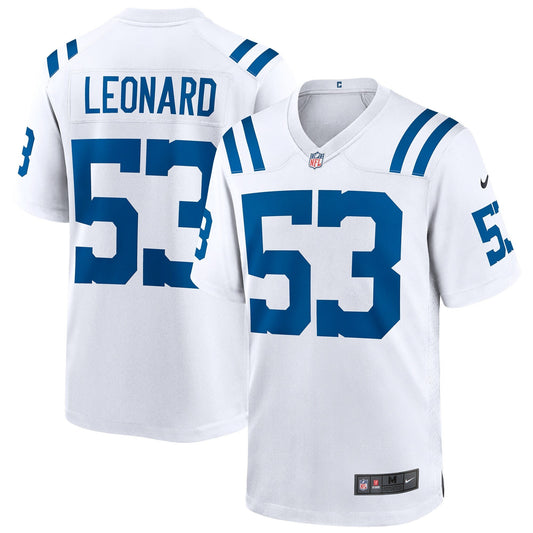 Shaquille Leonard Indianapolis Colts Nike Game   Jersey - White