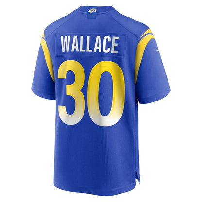 Josh Wallace Los Angeles Rams Nike Game Jersey -  Royal
