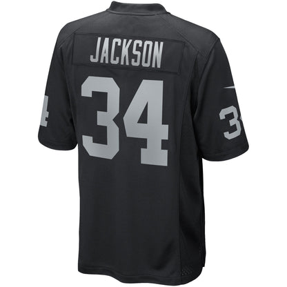 Bo Jackson Las Vegas Raiders Nike Game Retired   Jersey - Black
