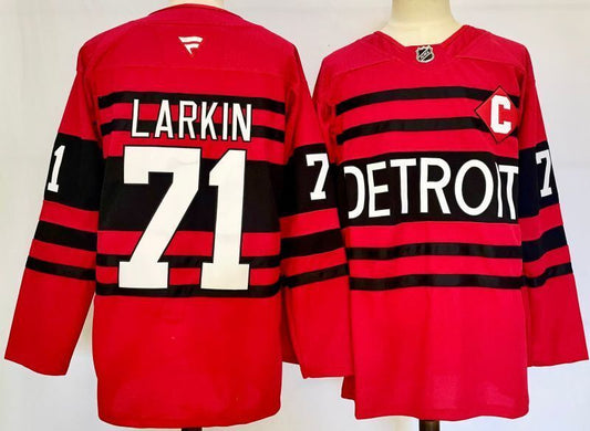 Men's Detroit Red Wings Dylan Larkin #71  Red Player Jersey