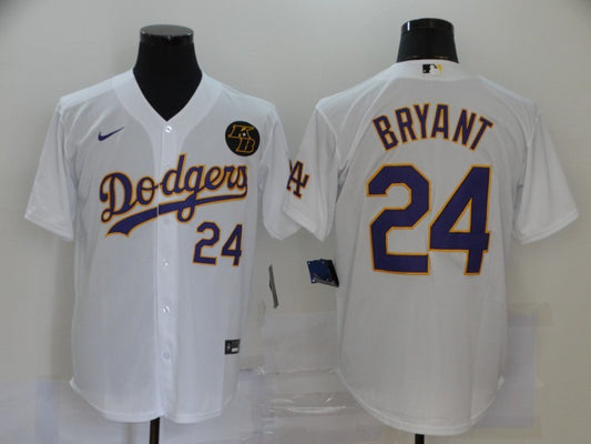 Men's Los Angeles Dodgers Kris Bryant #24 White Replica Player Jersey
