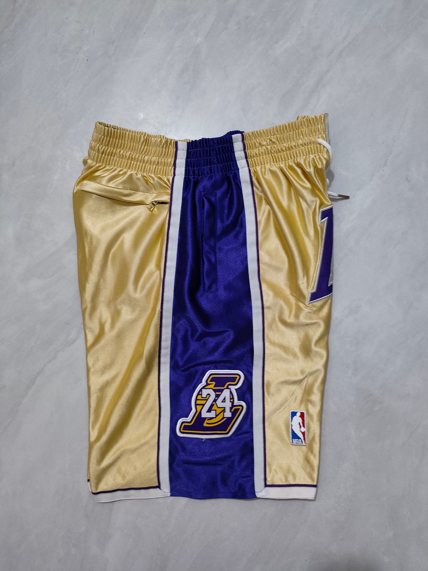 Los Angeles Lakers Kobe Hall of Fame Gold Pocket Shorts