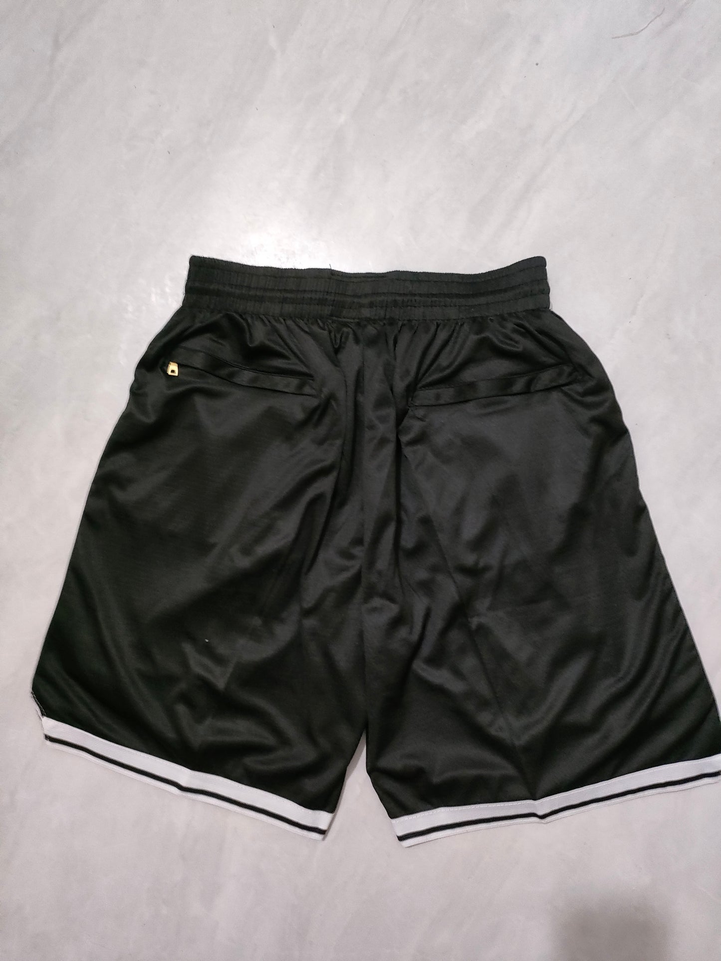 Brooklyn Nets Black Regular Pocket Shorts