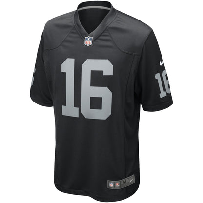 Jim Plunkett Las Vegas Raiders Nike Game Retired   Jersey - Black
