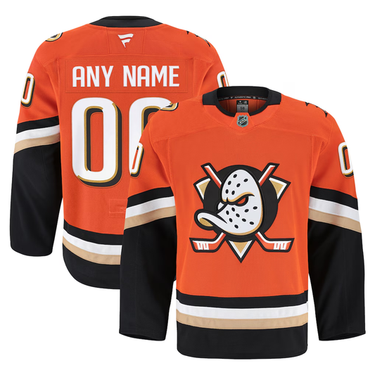 Men's Anaheim DucksOrange HomePro Custom Jersey