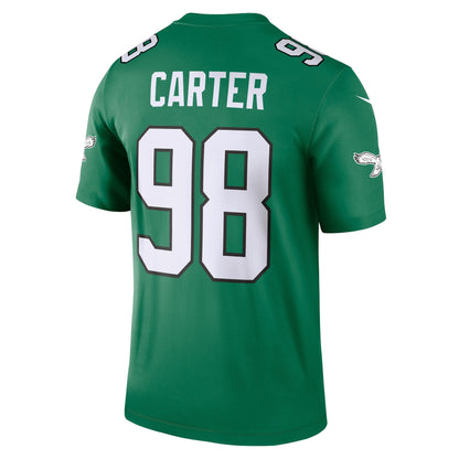 Jalen Carter Philadelphia Eagles Nike Alternate Legend Jersey - Kelly Green